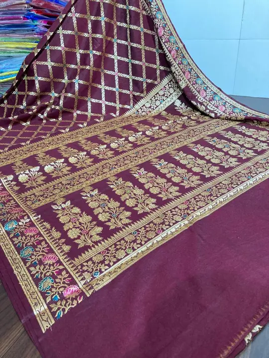 Banarsi silk saree  uploaded by Fiza saree center on 5/12/2023