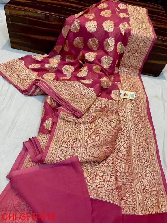 Semi gargot silk saree  uploaded by Fiza saree center on 5/12/2023