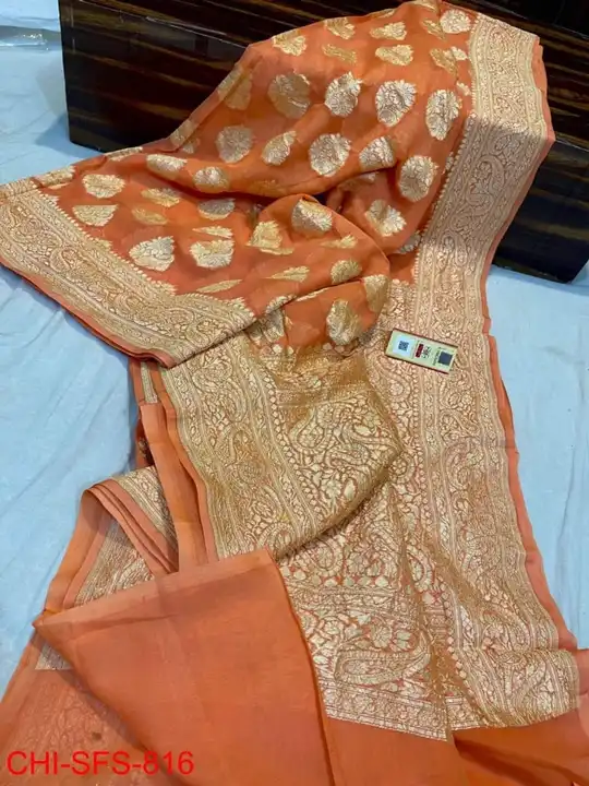 Semi gargot silk saree  uploaded by Fiza saree center on 5/12/2023