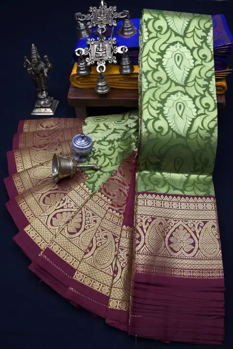 *Limited Stock Only*

*👑👑Exclusive Dharmavaram Meena Semi Silk Sarees🎉*

*Four Box Korvai Sarees* uploaded by business on 5/12/2023