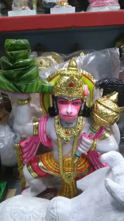 Hanuman Ji Murti marble uploaded by Marble murti arts on 5/12/2023