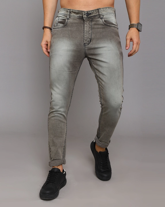 Premium light grey knitted dobby jeans uploaded by BLANCE Clothing Co on 5/12/2023