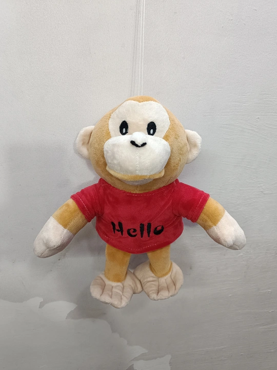AVS Monkey soft toy with t-shirts size  uploaded by AVS TOYS PRIVATE LIMITED on 5/12/2023