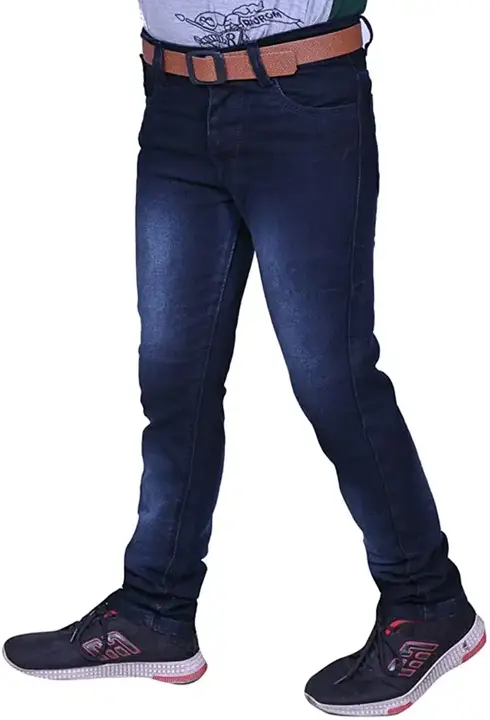 Regular fit jeans for boys black  uploaded by TH Tiago Creations on 5/12/2023
