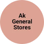 Business logo of AK General stores