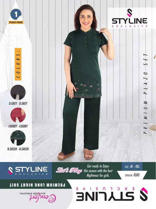 STYLINE LONG NIGHT SUIT uploaded by RIDHI SIDHI COLLECTION on 5/12/2023