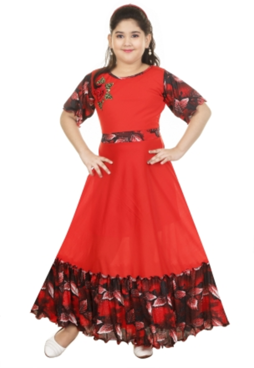 Girls Maxi/Full Length Party Dress uploaded by Raj Garments on 5/28/2024