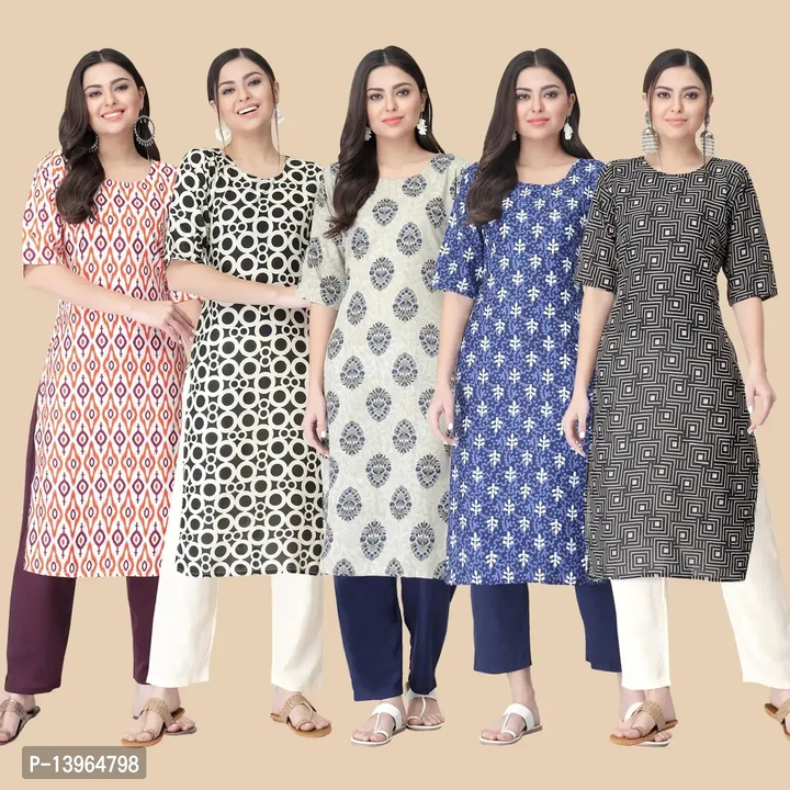 Post image Classic Crepe Printed Kurtis Combo For Women

Size: 
S
M
L
XL
2XL

 Color:  Multicoloured

 Fabric:  Crepe

 Type:  Stitched

 Style:  Printed

 Design Type:  Straight

 Occasion:  Casual

 Pack Of:  Combo Of 5

 Kurta Length:  Knee Length

 Sleeve Length:  3/4 Sleeve

Double your fashion flair as you wear this Beautiful Kurti. Look classy and stylish in this piece and revel in the comfort of its Crepe fabric. This Kurti ensures breathability and super comfort. This attractive Kurti will surely fetch you compliments for your rich sense of style.

Free shipping