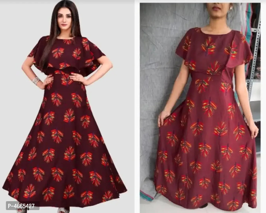 Post image Elite Maroon American Crepe Digital Print Maxi Full Length Gown For Women

Size: 
S
M
L
XL
2XL

 Color:  Maroon

 Fabric:  Crepe

 Type:  Stitched Ethnic Gown

 Style:  Digital Printed

 Design Type:  Gown

Free shipping