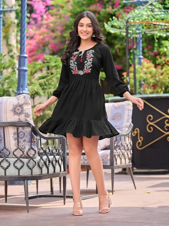 New Tunic collection with Embroidery work  uploaded by Vihu fashion on 5/12/2023