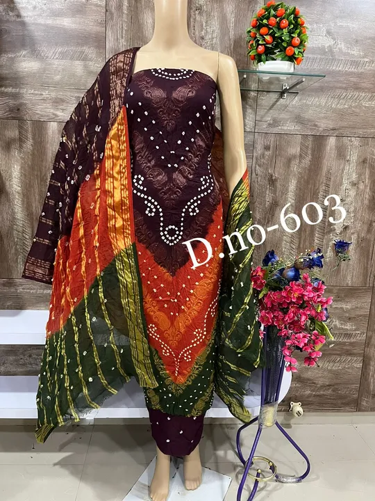 Bandhni special pure cotton  uploaded by Heena fashion house on 5/12/2023