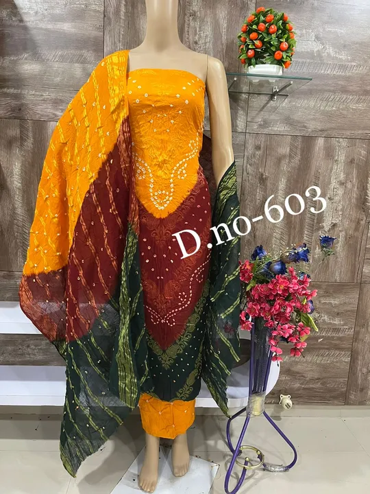 Bandhni special pure cotton  uploaded by Heena fashion house on 5/12/2023