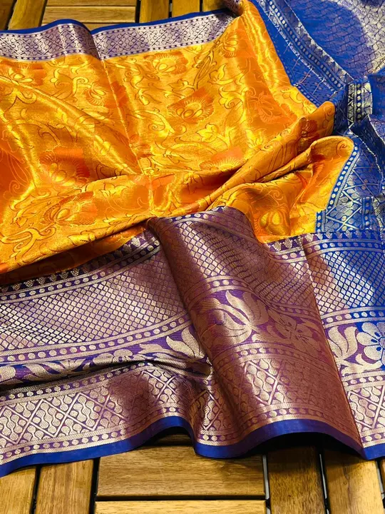 Dharamavaram pattu silk heavy zari silk  uploaded by Suyukti fab on 5/12/2023