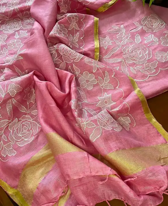 Linen silk silk suit  uploaded by Ahmed handloom silk fabric on 5/17/2024
