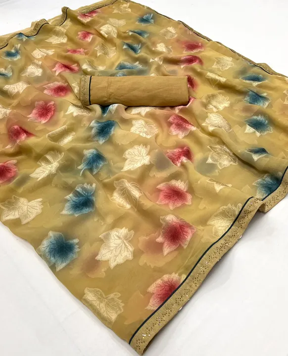 Original brasoo with pattu banglori silk blouse with moti lace border uploaded by Suyukti fab on 5/12/2023