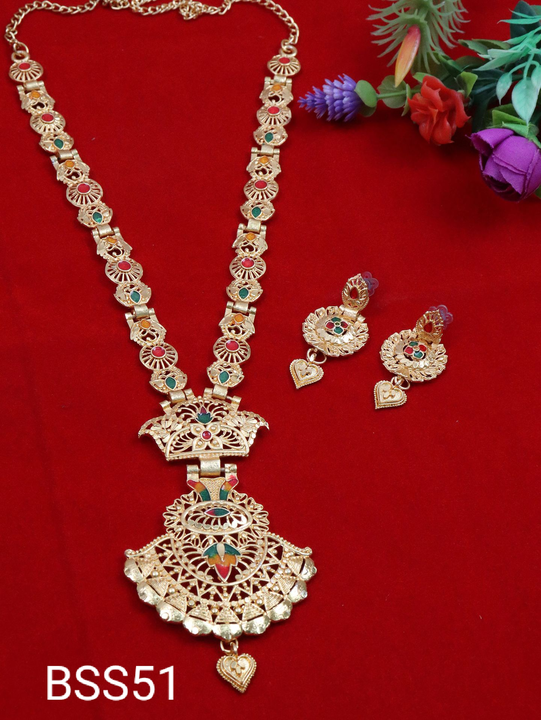 Golden Jewellery Set  uploaded by Bhavani Sales on 5/31/2024