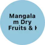 Business logo of Mangalam dry fruits & kirana