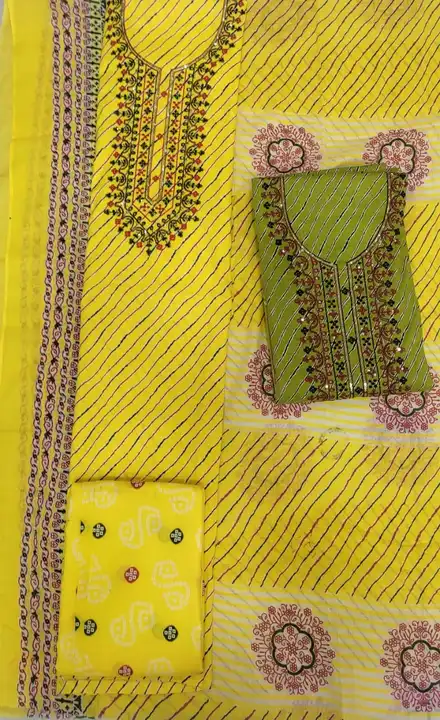 Riyon silb  uploaded by Cotton suit dupatta 3 ps on 5/12/2023