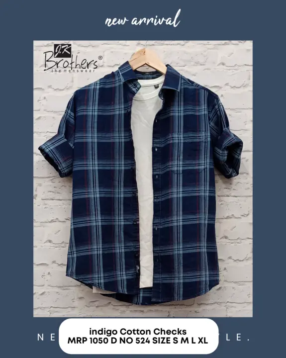Men's Cotton Checks Shrit  uploaded by Jk Brothers Shirt Manufacturer  on 5/12/2023