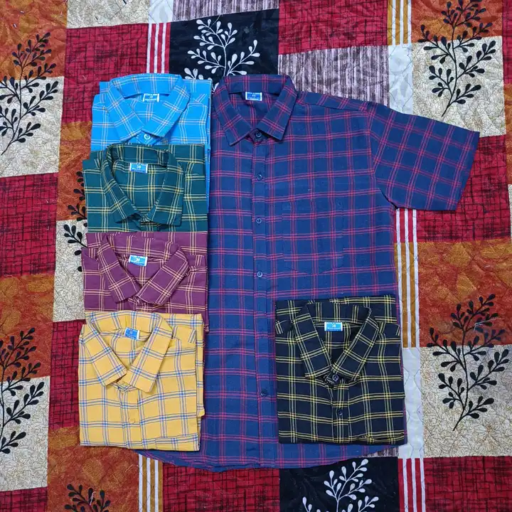 Half sleeves shirt khadi cotton  uploaded by business on 5/12/2023