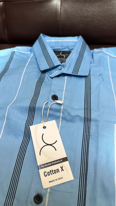 Bule lining shirt  uploaded by Cotton X - Made in India  on 5/12/2023