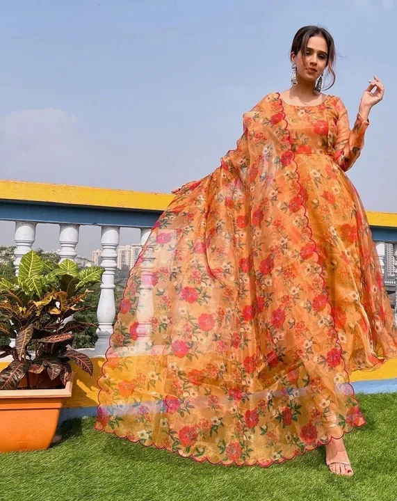New designer gown  uploaded by Fashion designer saree  on 5/12/2023