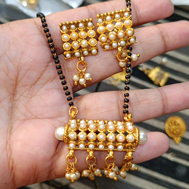 Mangalsutra with earrings uploaded by Mohit shopify on 5/12/2023