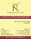 Business logo of Narang textile