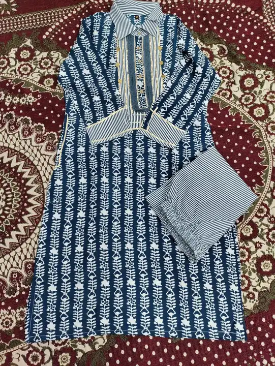 Kurti with pathan pant uploaded by EGF INTERNATIONAL on 5/12/2023