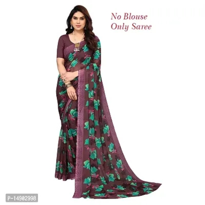 Lowest Price Guaranteed Georgette Saree without Blouse piece uploaded by Shreeji New Fashion on 5/12/2023