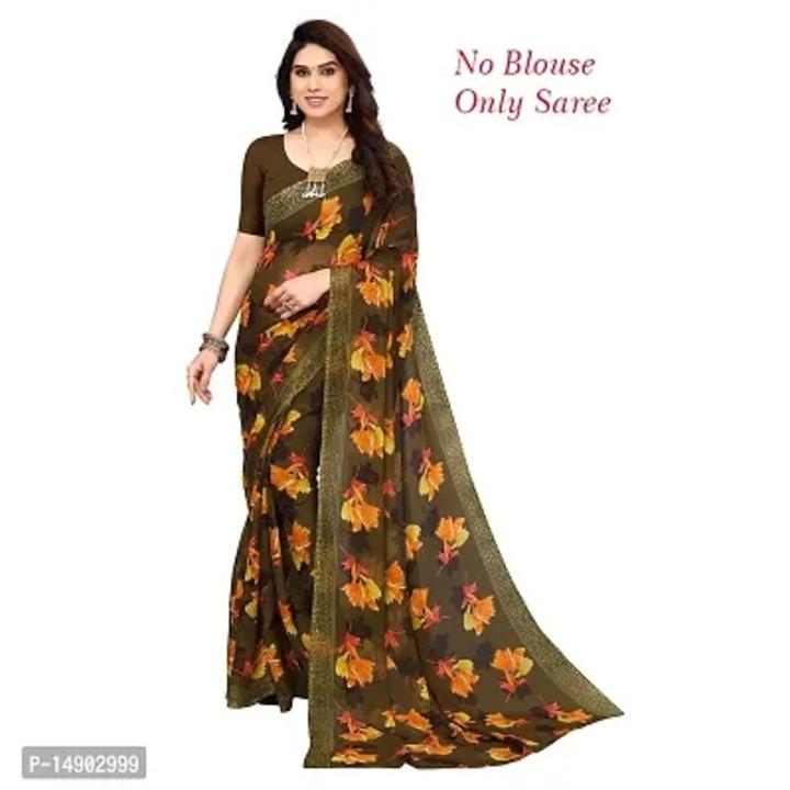 Lowest Price Guaranteed Georgette Saree without Blouse piece uploaded by Shreeji New Fashion on 5/12/2023