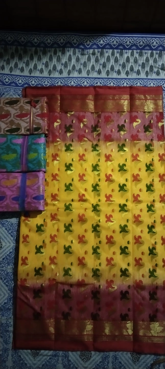 Jamdani and tasar saree uploaded by business on 5/12/2023