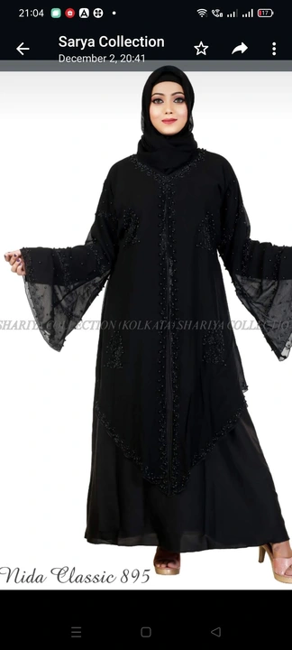 Abaya burqa uploaded by Aariz burqa manufacturing and supplyer on 5/28/2024