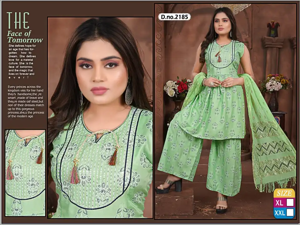 3 pcs gherara sharara sets fancy designer eork embroidery printed   uploaded by Radha Creation , Maira sales for Readymade items on 5/13/2023