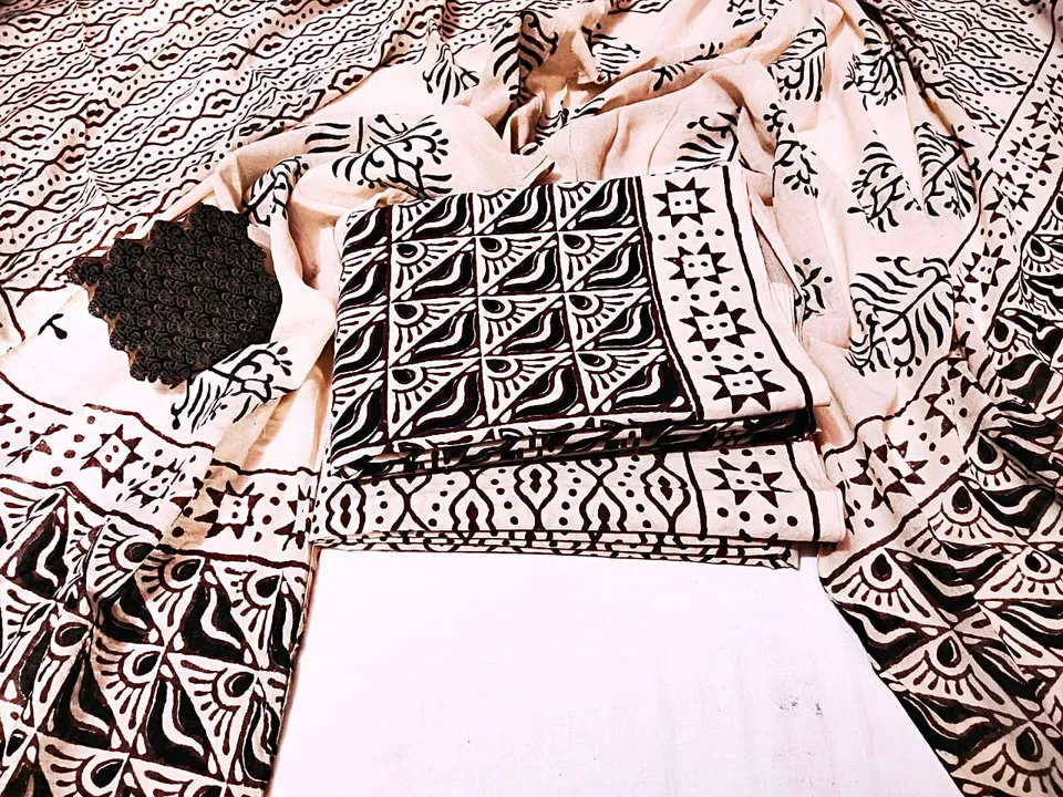 Cotton suits hand block print  uploaded by Shree jujhar handicrafts on 5/13/2023