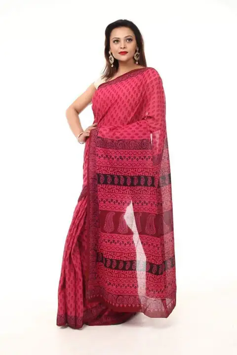 Cotton saree bagh print  uploaded by Bagh print on 5/13/2023