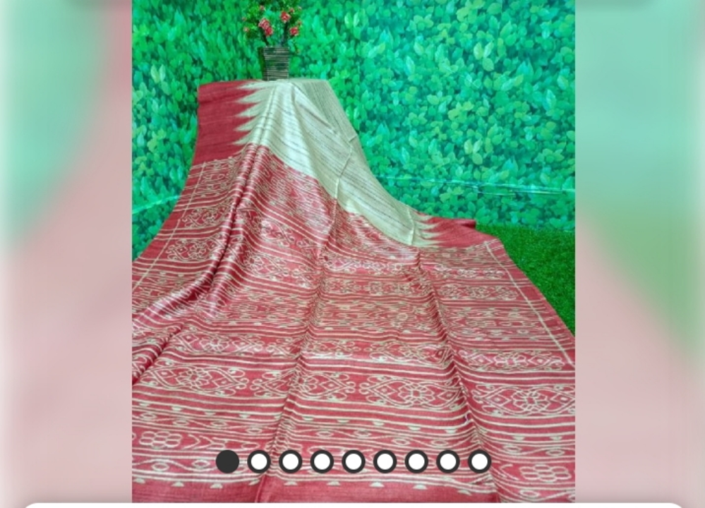 Tussar ghicha silk saree booking no uploaded by Tussar ghicha silk saree  on 5/13/2023