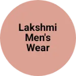 Business logo of Lakshmi Men's wear