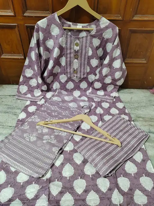 Cotton kurti pant dupatta  uploaded by Ruhi Collection  on 5/13/2023