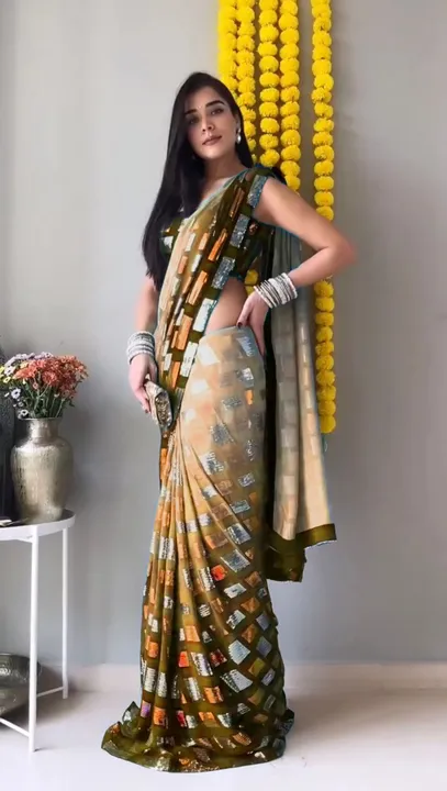 Georgette saree  uploaded by business on 5/13/2023