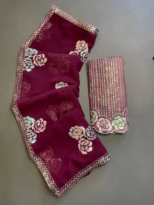 Sequence saree uploaded by Dulhadulhancom  on 5/13/2023