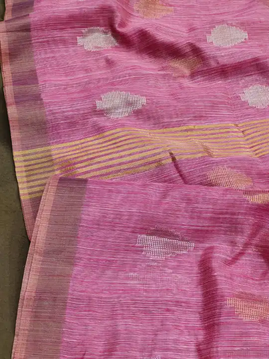 Basuri 

*🔥Fabric :*
Pure Hanloom Cotton Saree with all over zari weaves butta and small zari borde uploaded by Divya Fashion on 5/13/2023