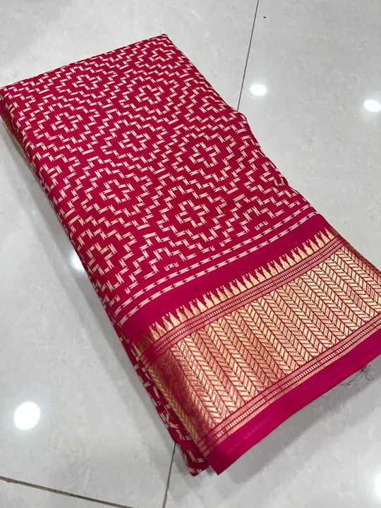 BANDHEJ🌸 new

Binny crep silk saree
With viscos boder
Patola desine

Running blouse 
Book your oder uploaded by Divya Fashion on 5/13/2023