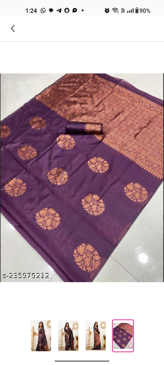 Fancy Silk Jacquard saree  uploaded by Sidhidata Textile on 5/13/2023
