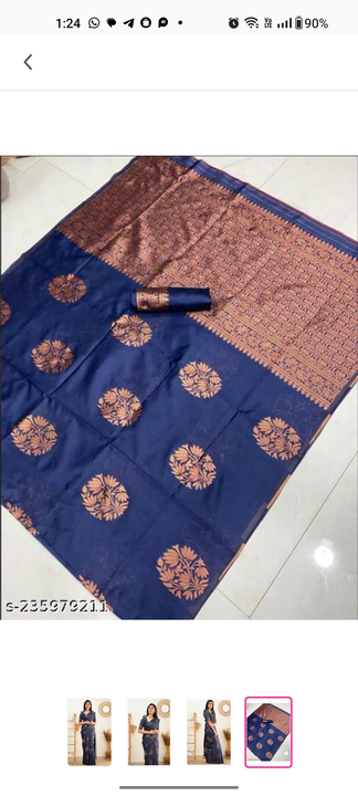 Fancy Silk Jacquard saree  uploaded by Sidhidata Textile on 5/13/2023
