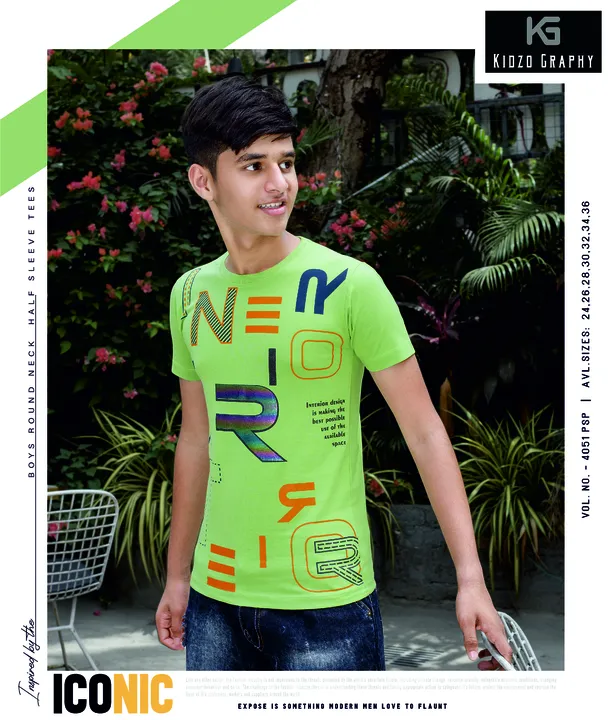 Kidzography Boy's Lycra Round Neck Half Sleeve Printed TShirt (4052) uploaded by Amarratva Knitwears Private limited on 5/13/2023