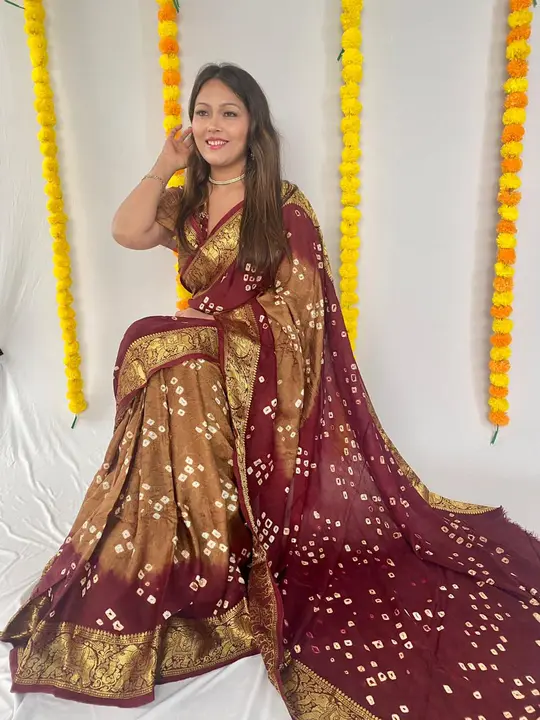 Bandhani saree  uploaded by DHANLAXMI Fashion on 5/13/2023