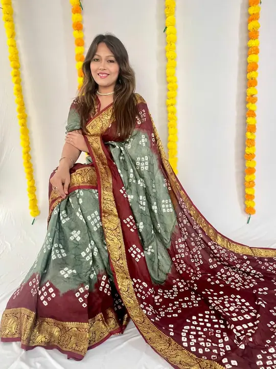 Bandhani saree  uploaded by DHANLAXMI Fashion on 5/13/2023