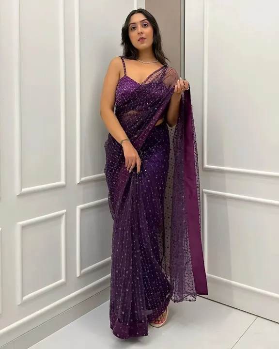 Bollywood Sequence Saree uploaded by Dg boutique ❤️ (Owner) on 5/13/2023