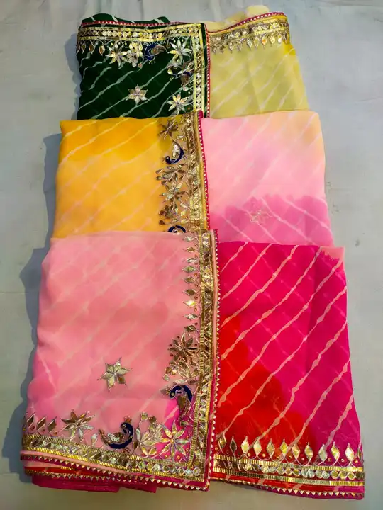 60 gram Georgette lahriya uploaded by Deepika Designer Saree on 5/13/2023